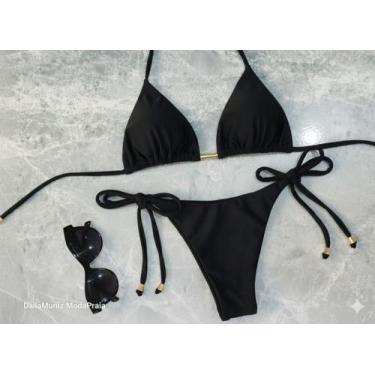 Imagem de Biquíni Fio Duplo Feminino Amarração Lateral - Bronze Perfeito Moda Pr
