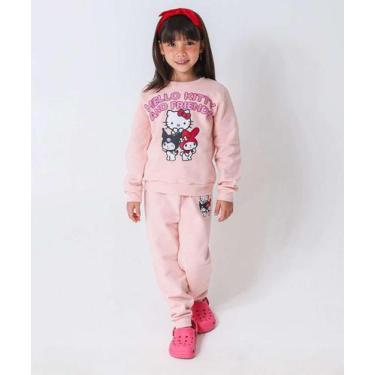 Imagem de Calça Infantil Moletom Estampa Hello Kitty Tam 4 a 10 -37091 - Sanrio,
