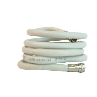 Imagem de Cabo Coaxial Rg59 3m Foxlux Branco 67% Blindagem Tv Cftv