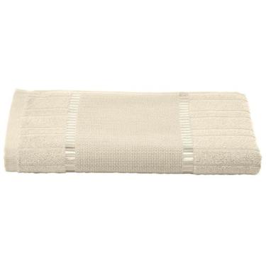 Imagem de Toalha Rosto Bella Dohler Bordar Barrado Etamine 50x80cm - Bege, Bege