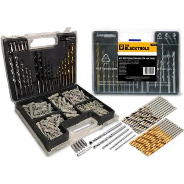 Imagem de Kit Jogo De Ferramentas Multiuso 300 Peças Com Maleta Brocas e Buchas 