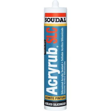 Imagem de Acryrub Silicone a Base de Água Branco 500 gramas - 128395 - SOUDAL BRASIL