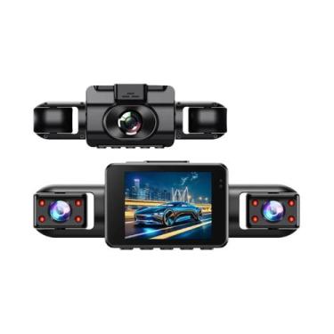 Imagem de Câmera Veicular 1080P Com Visão Dianteira E Traseira, Visão Noturna IR