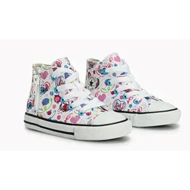 Imagem de Tênis Converse x Disney Stitch Chuck Taylor All Star Side Zip Criança Cano Alto Branco 2 ORIGINAL-Unissex