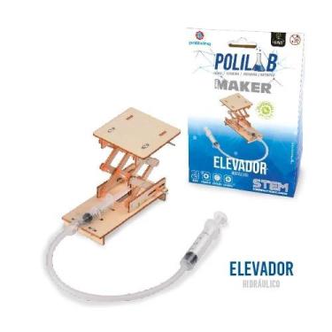 Imagem de Polilab Maker Faça Voce Mesmo Elevador Hidraulico - Polibrinq Bdm01