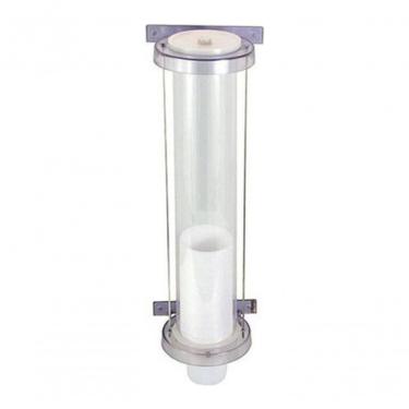 Imagem de Dispenser de Parede JSN para Copos de Chopp 300ML em Acrílico com Tubo em PVC e ABS Cristal Transparente Higipack