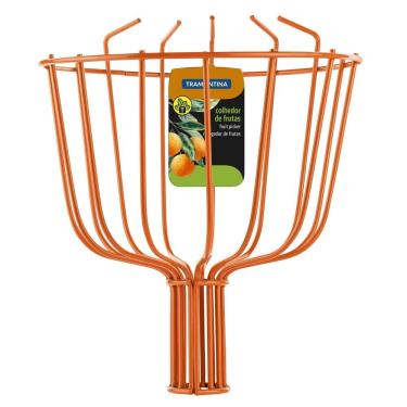 Imagem de Colhedor de Frutas Grande em Aço Carbono sem Cabo para Colheita Prática Eficiente com P...