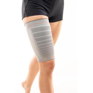 Imagem de Protetor de Coxa  Training - N1 Sport, Cinza claro, Laranja