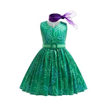Imagem de Fantasia De Princesa Verde Para Meninas, Fantasia De Animação Do Filme