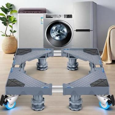 Imagem de Suporte Base Universal para Geladeira e Máquina de Lavar Lava-Seca 8 P
