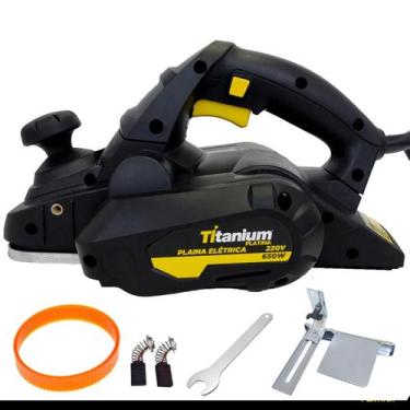 Imagem de Plaina Elétrica 220v 650W 82mm Profissional Titanium - Titanium Platin
