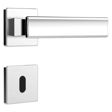 Imagem de Fechadura para Porta Interna MZ640 Cromada 40mm com Roseta - 03640B4CR