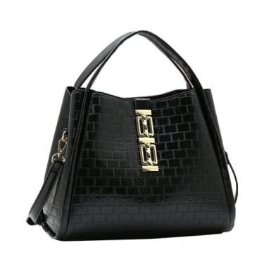 Imagem de Bolsa Hobo Matelassê Elegance - Alça de Mão - Chenson 3485555 - Preto
