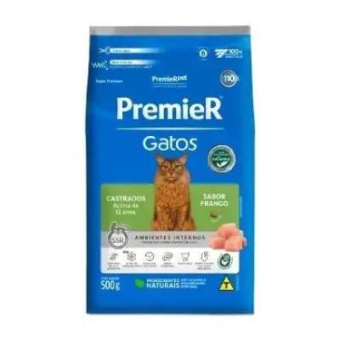 Imagem de Ração Premier Gatos Castrados Frango Acima de 12 Anos 1,5kg
