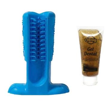 Imagem de Creme Dental Mais Dog Chocolate + Escova Mordedora