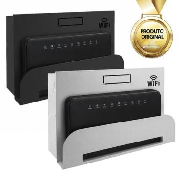 Imagem de Suporte Organizador Para Roteador E Modem Inoaço, Preto