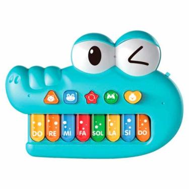Imagem de Piano Musical Crocodilo - Braskit