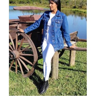 Imagem de Jaqueta jeans comprida - Bella Madamme