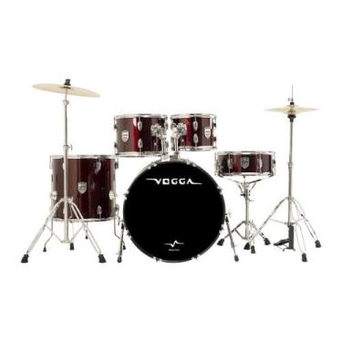 Imagem de Bateria Acústica Vogga JAM VPD422 22 C/ Banco e Prato WRD