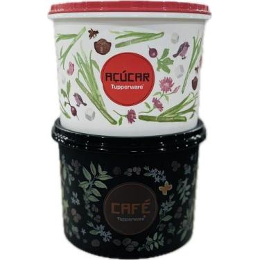 Imagem de Tupperware Kit 2 Peças Porta Café E Açúcar, Floral