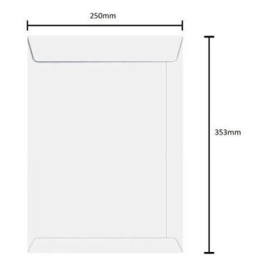 Imagem de ENVELOPE 250x353mm BRANCO 90g CX COM 250un FORONI