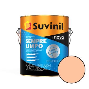 Imagem de Tinta acrílica suvinil sempre limpo néctar de pêssego 3,2l - SUVINIL A