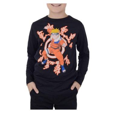 Imagem de Camiseta Infantil Menino Brandili ML Preta - 5564, 14, Preto