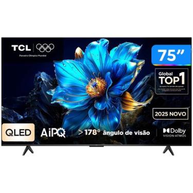 Imagem de TV TCL 75 Polegadas 75PK7 QLED Smart 4K UHD Google Assist Preto Bivolt