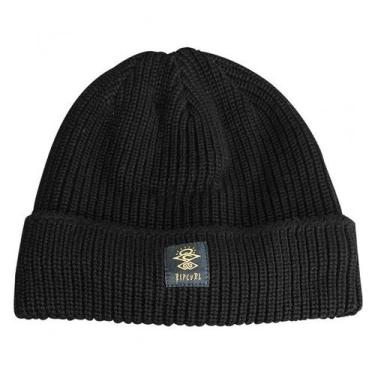 Imagem de Gorro Rip Curl Searchers Beanie Preto de Lã para Inverno Estiloso e Co