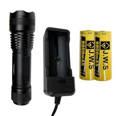 Imagem de Lanterna T9 JYX8875 Militar 5.4M Lumens Zoom Com Bateria Recarregável 