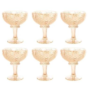 Imagem de Conjunto 6 Taças Cristal Para Sobremesa Wolff Princess Champanhe