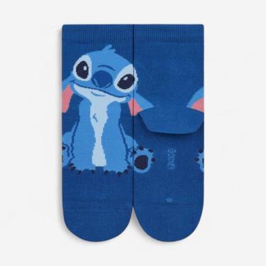 Imagem de Meia Lupo Disney Stitch Infantil Azul Mistico, Azul mistico, 30a36