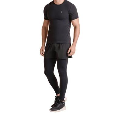 Imagem de Calça Térmica Lupo X-Run Emana Sport Masculino Preto, GG