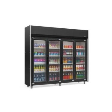 Imagem de Expositor Refrigerado Gelopar Auto Serviço 1580L 4P Portas 2,39m GEAS-