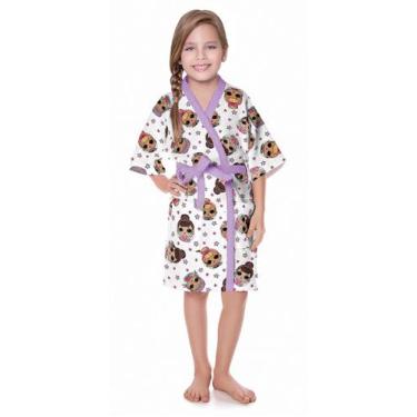 Imagem de Roupão Felpudo Infantil Menina Vários Personagens - Lepper, P