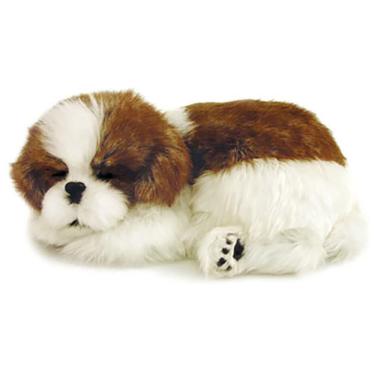 Imagem de Brinquedo Perfect Petzzz Filhote Cachorro Shih Tzu Dorminhoco Que Respira com Caminha e Caixa Imex