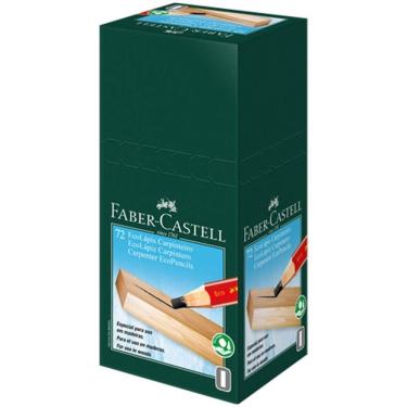 Imagem de Lápis de Carpinteiro Faber-Castell Ecolapis Profissional Madeira FSC 72 Unidades Preto