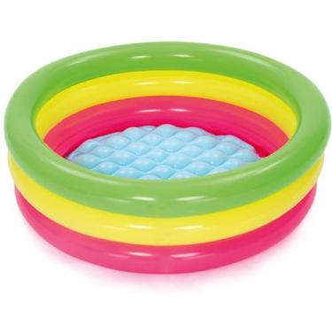 Imagem de PISCINA BESTWAY 62L 3 ANEIS COLORIDO 1,02m x 25cm / 40" x 10"