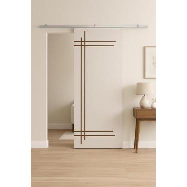 Imagem de Porta de Correr Prime Frisada Kit Alumínio - Vanin Portas e Janelas, 2