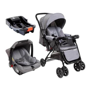 Imagem de Carrinho de Bebê Travel System Trio Reverse Cinza Cosco Kids, Cinza Ra