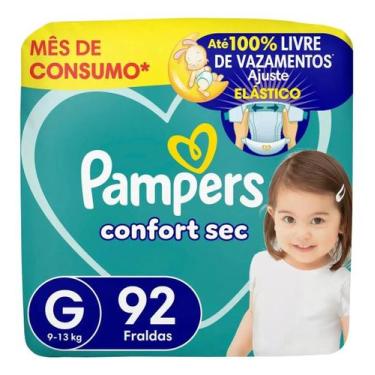 Imagem de Fralda Infantil Pampers Confort Sec G 92 unidades