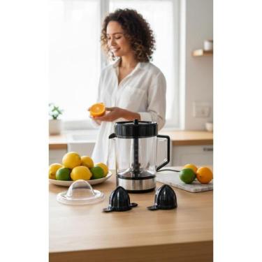 Imagem de 2x Espremedor De Frutas 1.2L Preto Automático Rotação Altern - Congrat