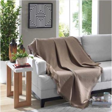Imagem de Manta Marrocos 1,20 x 1,50 Decoração premium Sofa Algodão marrom Dohle