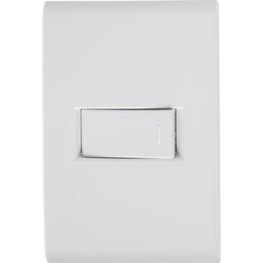 Imagem de Conjunto 4x2 com 1 Interruptor Simples Horizontal Tramontina Liz 10 A 
