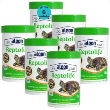 Imagem de Ração alcon club reptolife 75g kit com 6