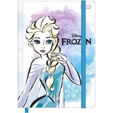 Imagem de Caderneta brochura com elástico grande Frozen