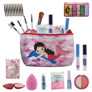 Imagem de Kit Infantil de maquiagens e itens de beleza para Maleta BZ81