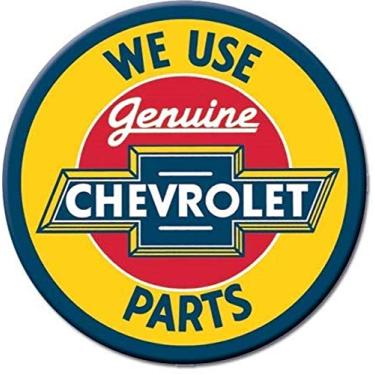 Imagem de Desperate Enterprises Chevrolet Parts Ímã de geladeira redondo, 7,6 cm de diâmetro