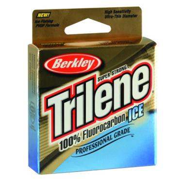 Imagem de Berkley Trilene® 100% gelo de fluorocarbono, transparente, resistência à ruptura de 900 g, linha de pesca de 73 m, adequada para ambientes de água doce
