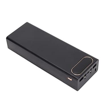 Imagem de Carregador portátil, ampla aplicação, grande capacidade, precisa, 3 portas de entrada, inteligente 10 W, saída USB, carregador de bateria para celular (preto)